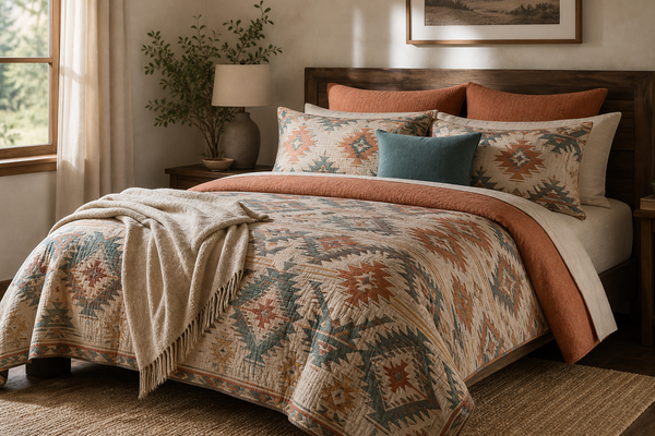 Native American-Inspired Bedding Sets: Cozy Bedroom Styling Tips