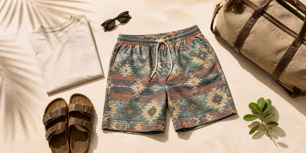 Native American-Inspired Hawaiian Shorts for Late Summer Travel