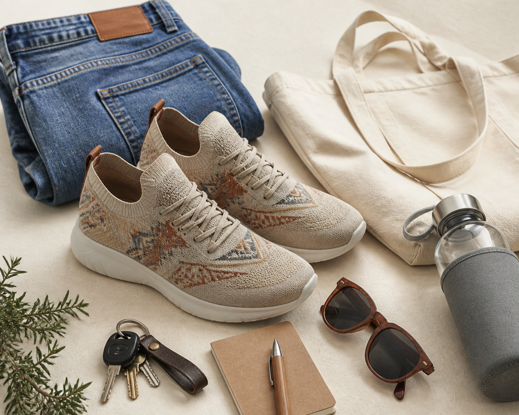 Native American-Inspired Knit Sneakers for Everyday Comfort