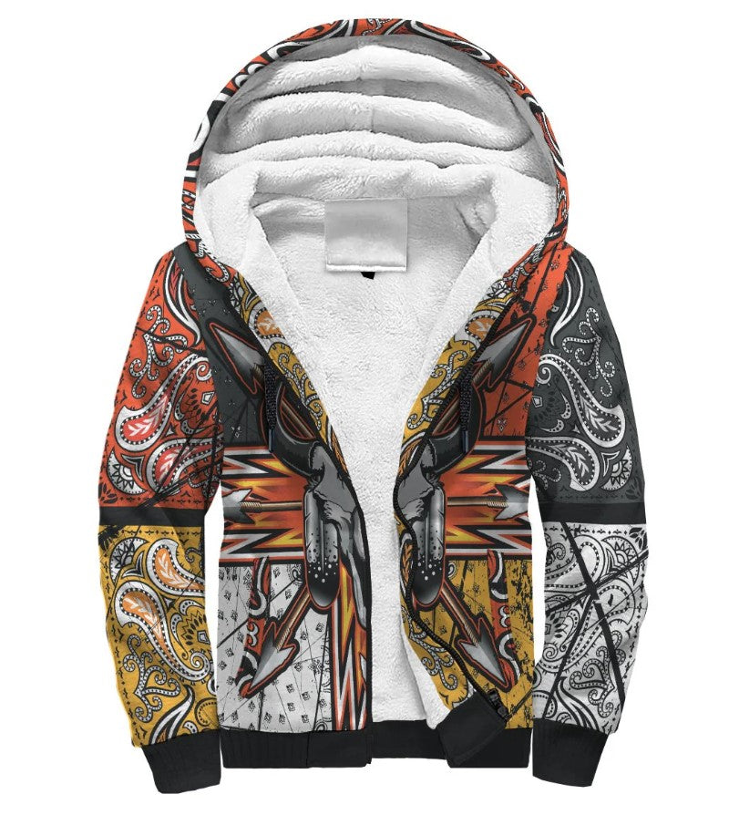 Native American-Inspired AOP Sherpa Hoodies: Everyday Style Guide