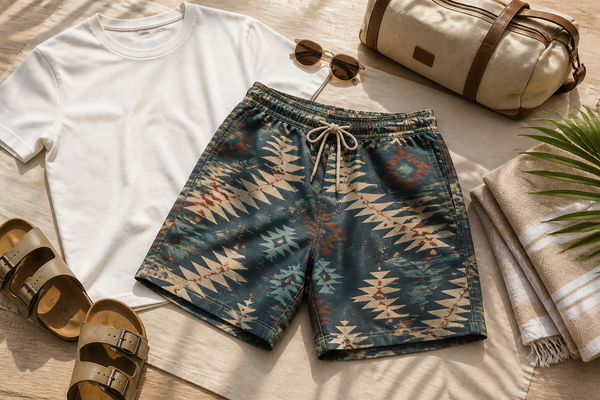 Native American-Inspired Hawaiian Shorts for Late-Summer Comfort