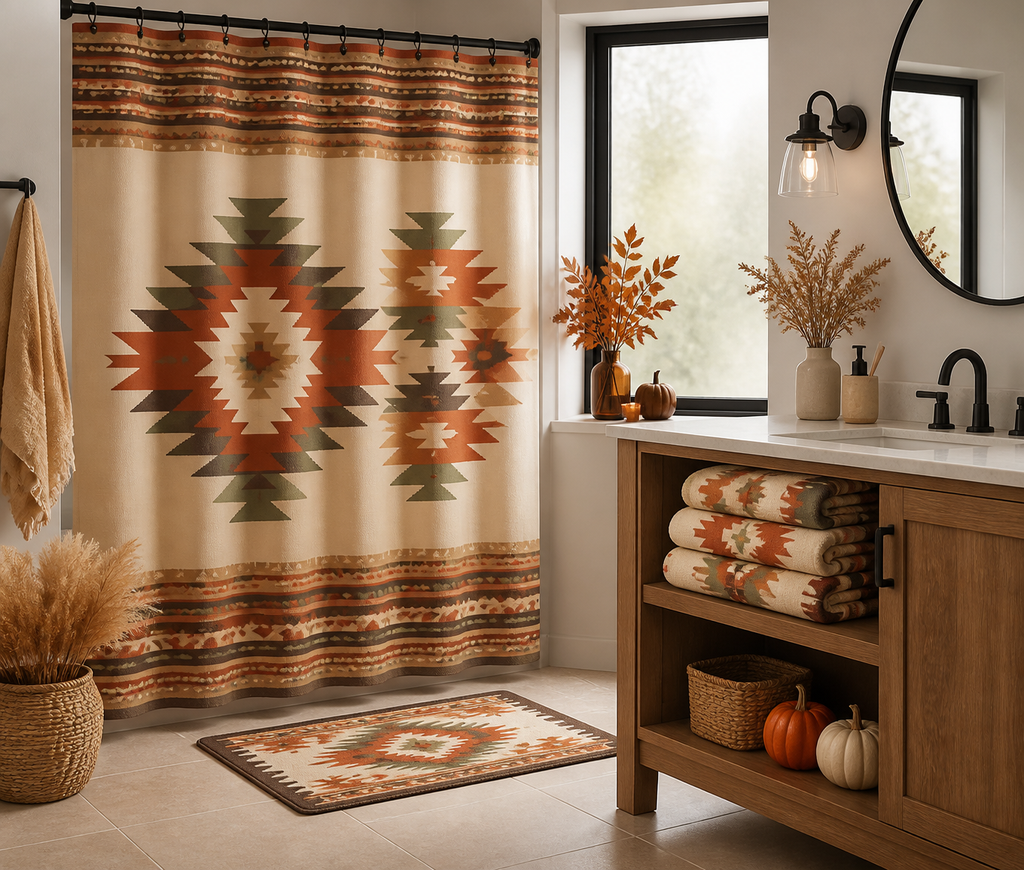Native American-Inspired Bathroom Sets for a Cozy Fall Refresh