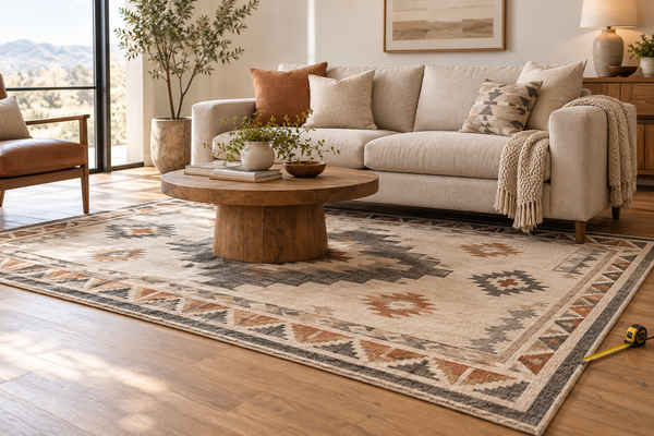 How to Choose a Native American-Inspired Area Rug Size for Any Room