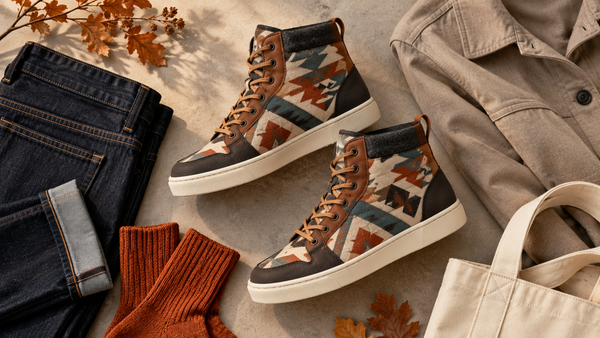 Native American-Inspired High-Top Shoes for Everyday Cold-Weather Style