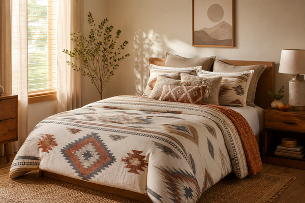 Native American-Inspired Bedding Sets for a Cozy Bedroom Refresh