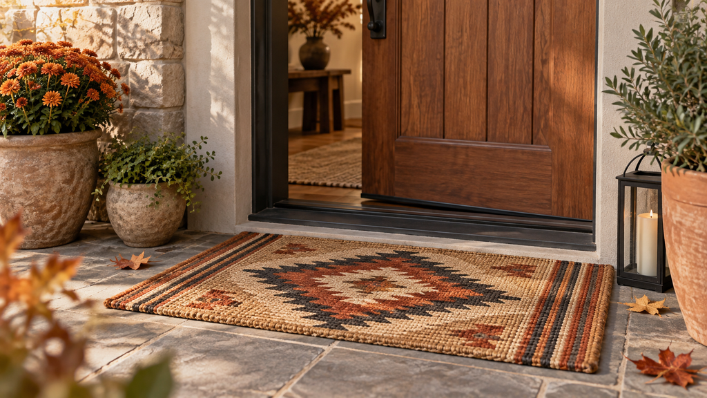 Native American-Inspired Doormats for a Warm Fall Entryway