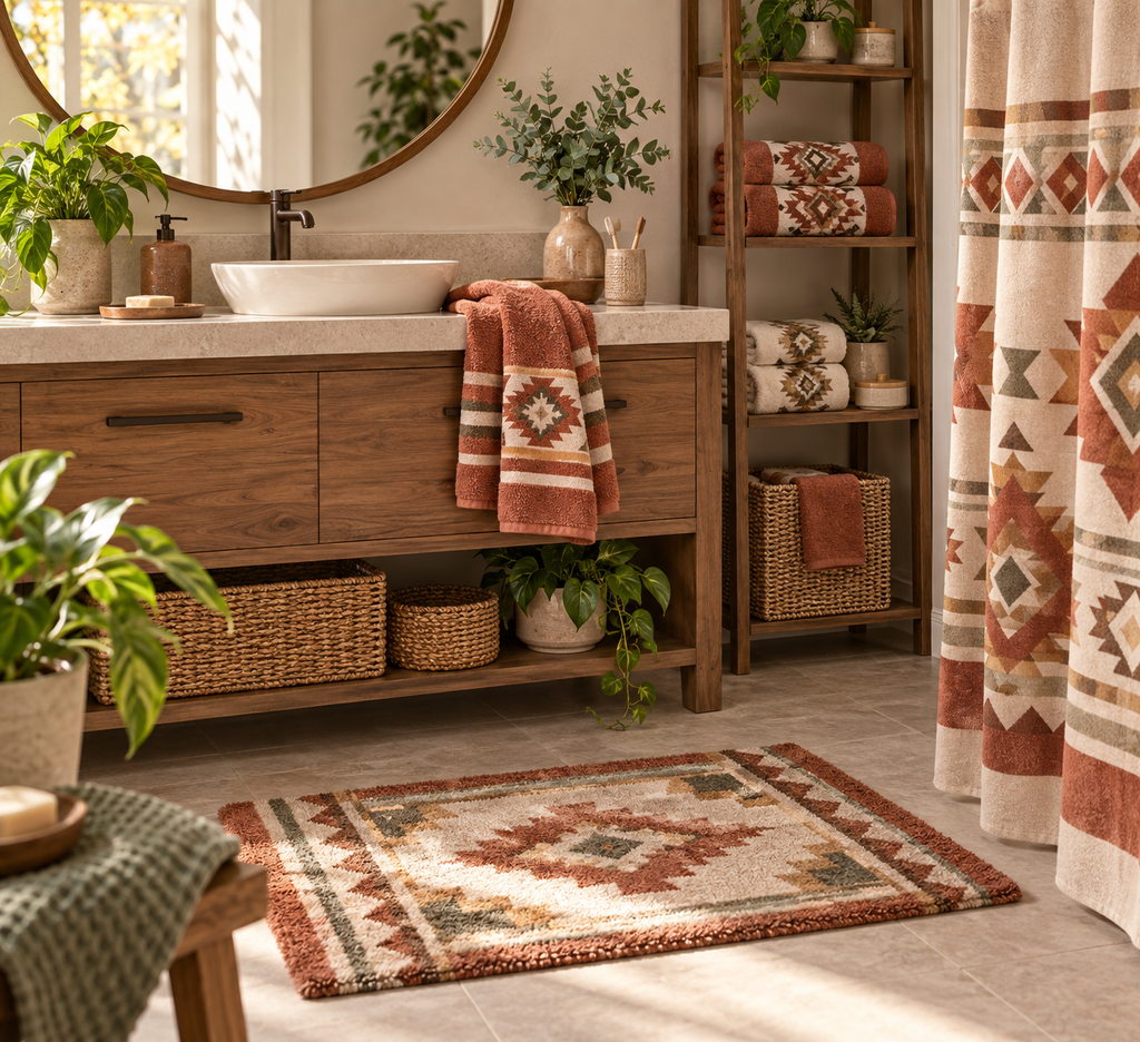 Native American-Inspired Bathroom Sets for a Simple Fall Refresh