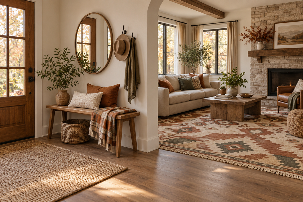 Native American-Inspired Area Rugs for Entryways and Living Rooms