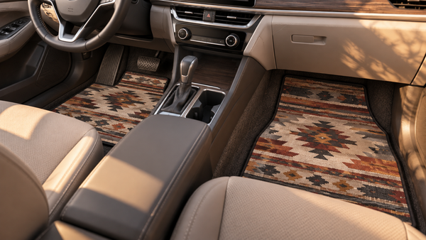 Native American-Inspired Front Car Mats for Fall Errands