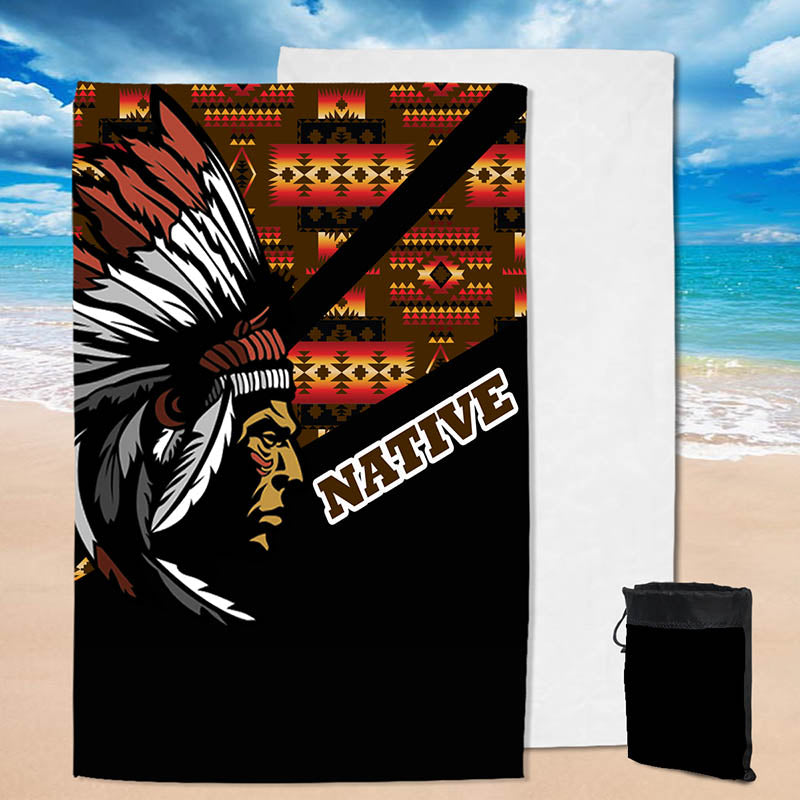 Powwow StorePBT0041  Pattern Native  Pool Beach Towel