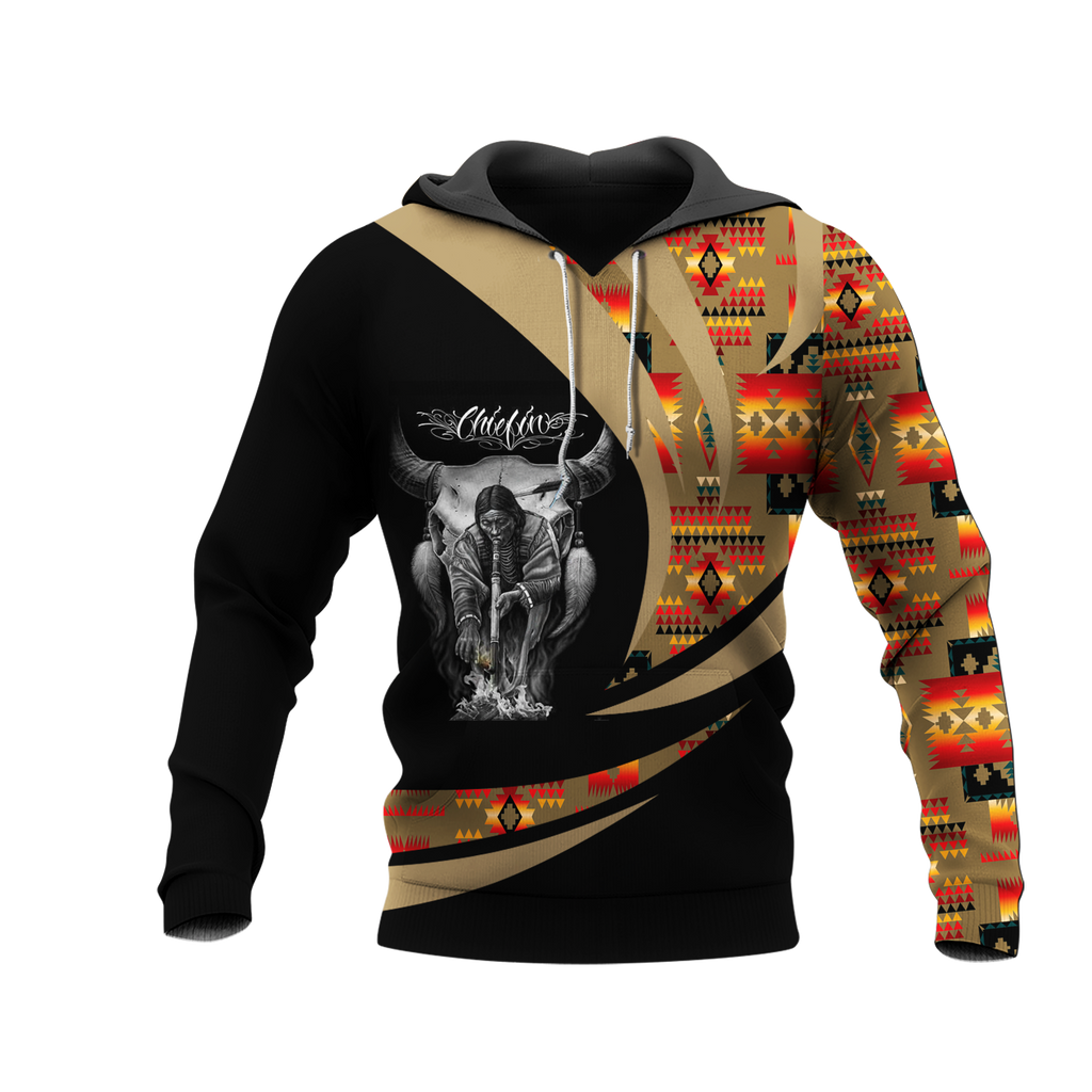 Powwow StoreHD0011933 Pattern Native Pride 3D Hoodie