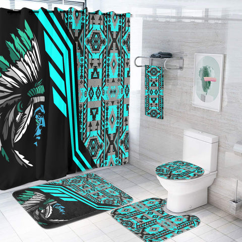 BS-000131 Pattern Native American Bathroom Set