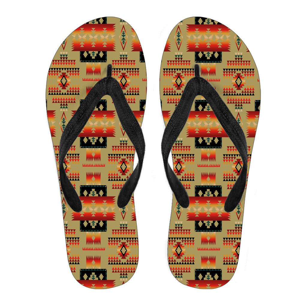 Powwow StoreGBNAT0004615 Light Brown Flip Flops