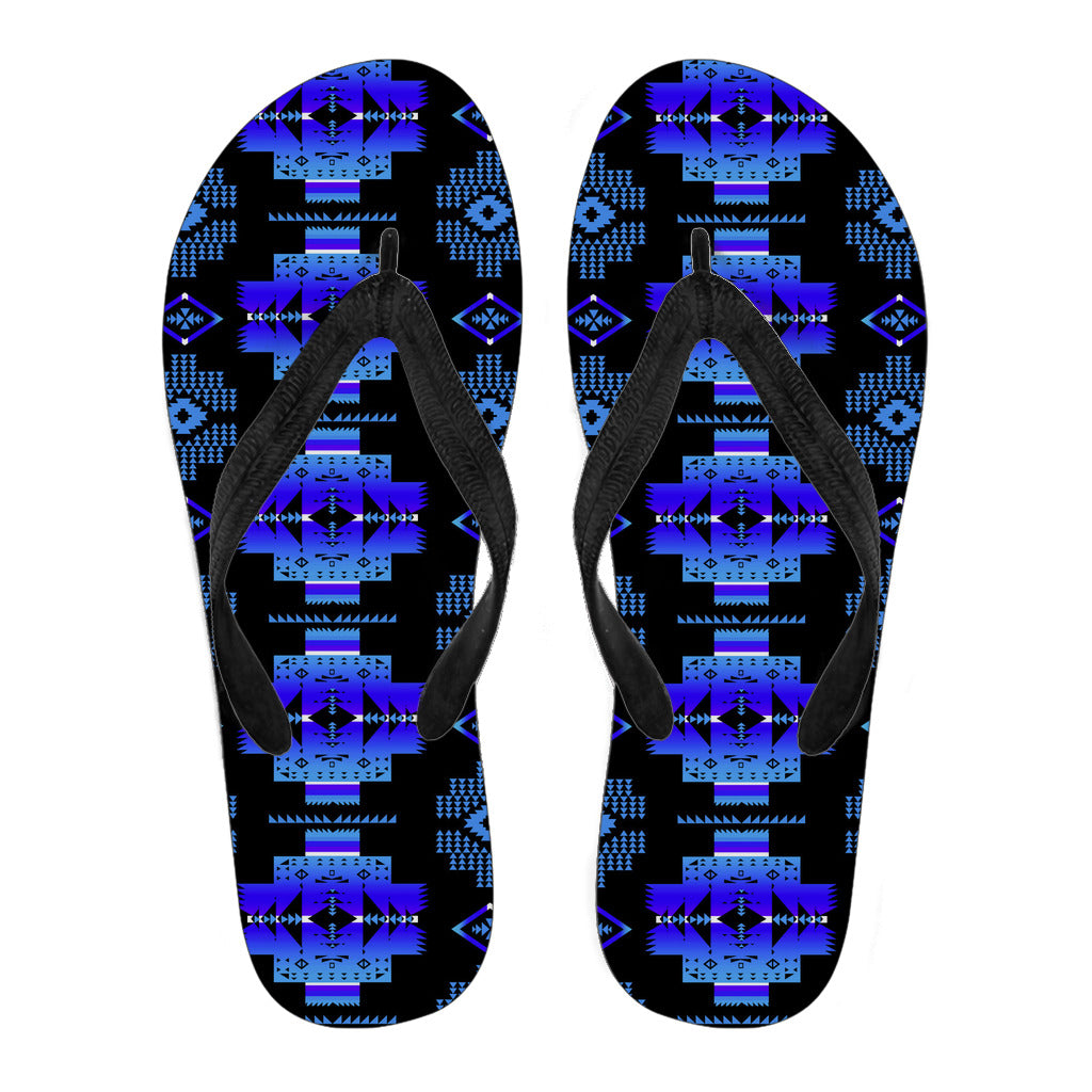 Powwow StoreGBNAT0072002 Pattern Native American Flip Flops