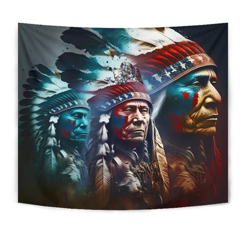 TPT00012 Chief Native American Tapestry