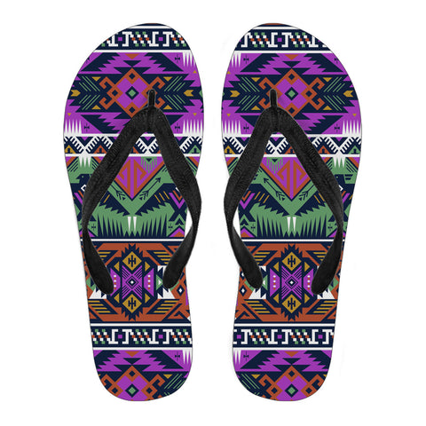 GB-NAT00071-02 Pattern Native American Flip Flops