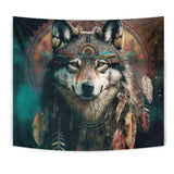 Powwow StoreTPT00015 The Wolf Native American Tapestry