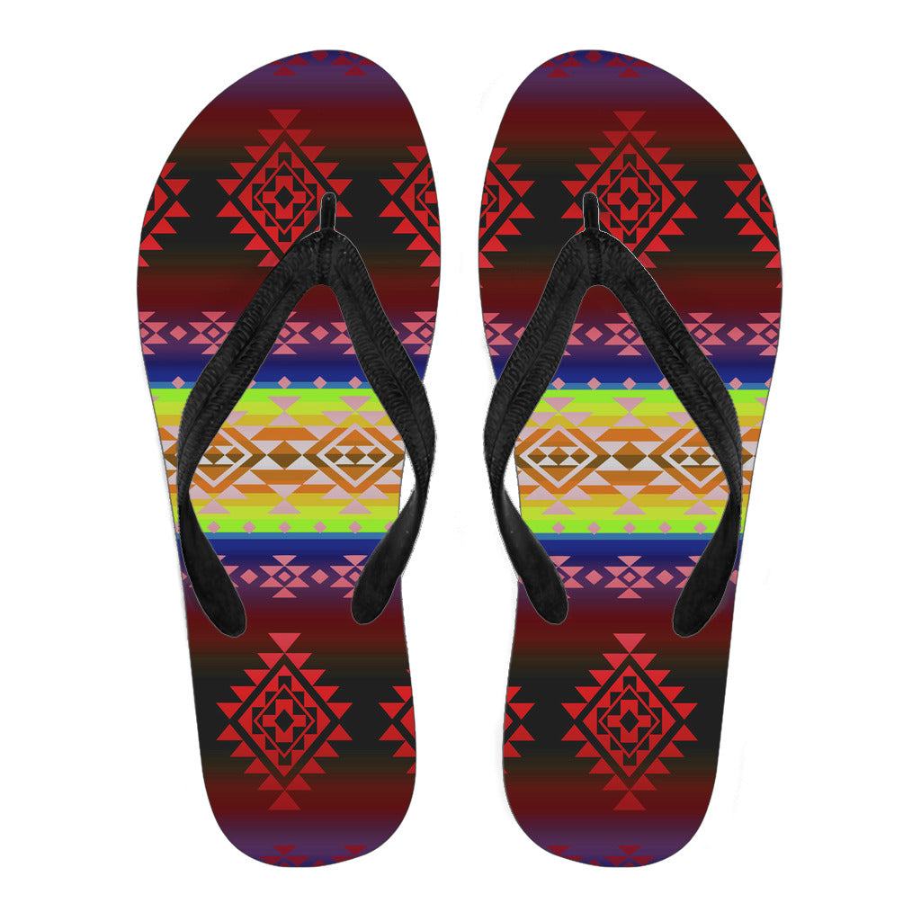 Powwow StoreGBNAT0068004 Pattern Native American Flip Flops