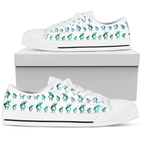 LTS0004-01 Southwest Kokopelli Native American Low Top Canvas Shoe