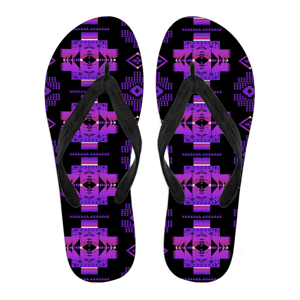 Powwow StoreGBNAT00720 Pattern Native American Flip Flops