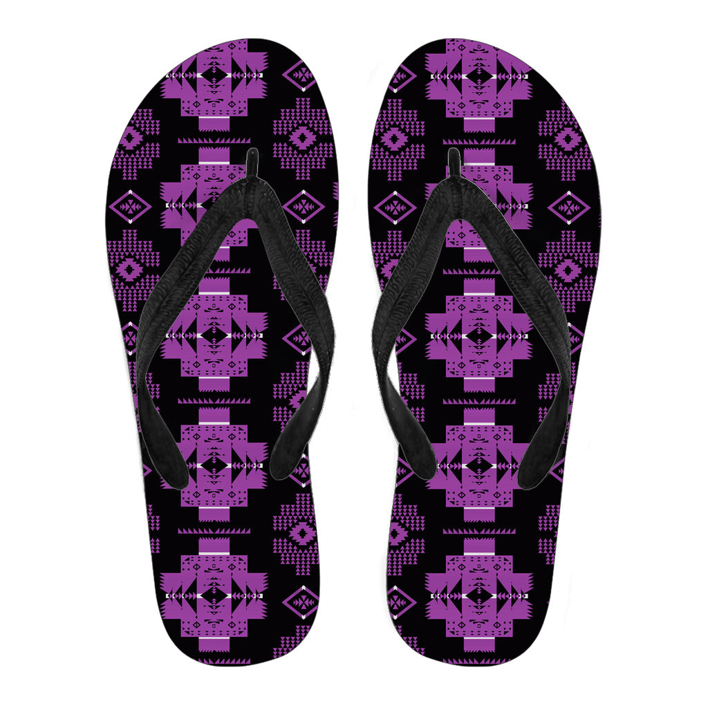 Powwow StoreGBHW00077 Pattern Native American Flip Flops