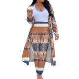 Powwow StoreCLP00014 Tribe Design Native American Cardigan Coat Long Pant Set