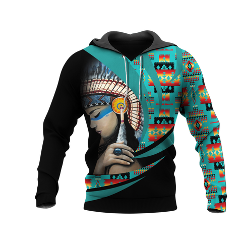 Powwow StoreHD0011939 Pattern Native Pride 3D Hoodie