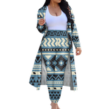 Powwow StoreCLP00017 Tribe Design Native American Cardigan Coat Long Pant Set