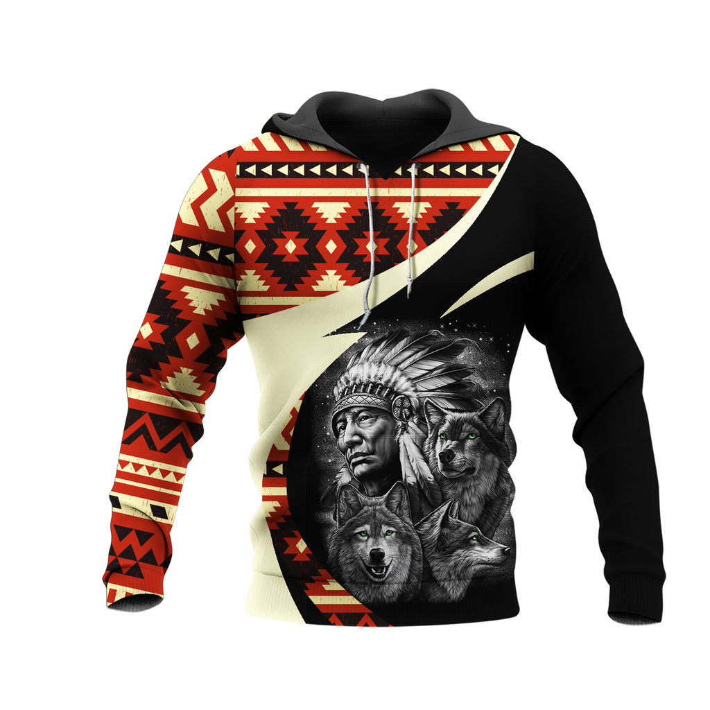 Powwow StoreHD0011393  Pattern Native Pride 3D Hoodie