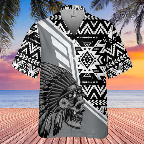 GB-HW000268 Tribe Design Native American Hawaiian Shirt 3D