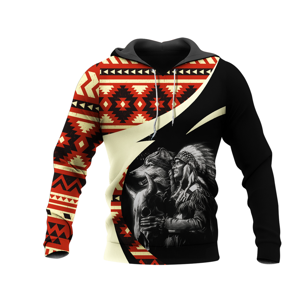 Powwow StoreHD0011394  Pattern Native Pride 3D Hoodie