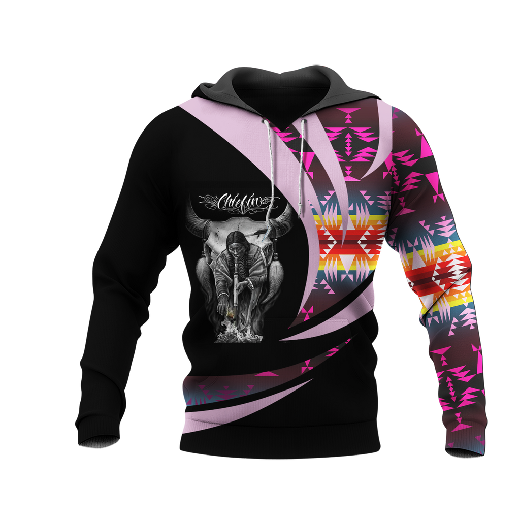 Powwow StoreHD0011940 Pattern Native Pride 3D Hoodie