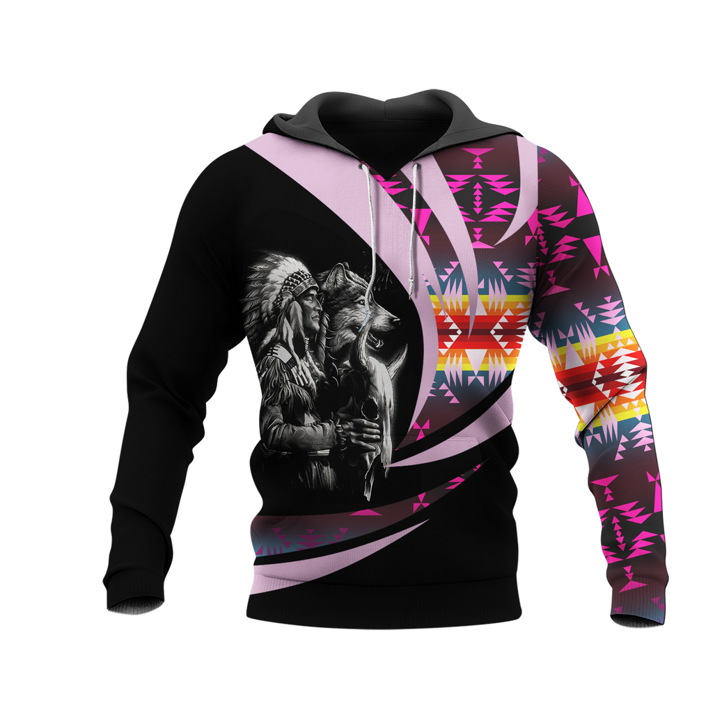 Powwow StoreHD0011941 Pattern Native Pride 3D Hoodie