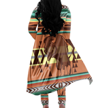 Powwow Storegb nat00024 tribe design native american cardigan coat long pant set