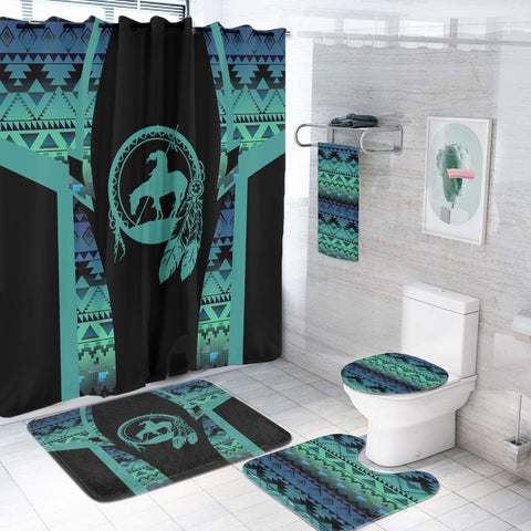 BS-000150 Pattern Native American Bathroom Set