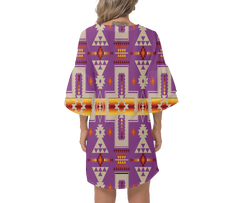 Powwow Storegb nat00062 07 native design print womens v neck dresss