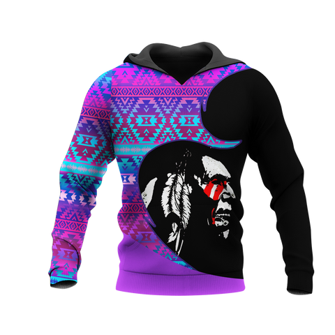 Powwow StoreHD0011206 Pattern Native Pride 3D Hoodie