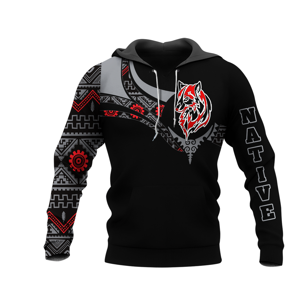 Powwow StoreHD0012496 Pattern Native Pride 3D Hoodie