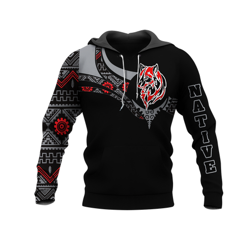 Powwow StoreHD0012496 Pattern Native Pride 3D Hoodie