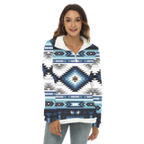 GB-NAT00528 Native American Women's Borg Fleece Sweatshirt