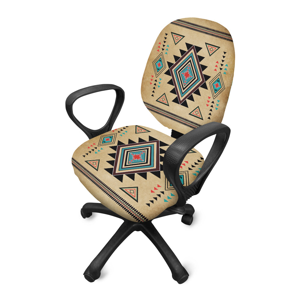 Powwow StoreGBNAT00076 Design Native American Office Chair Cover