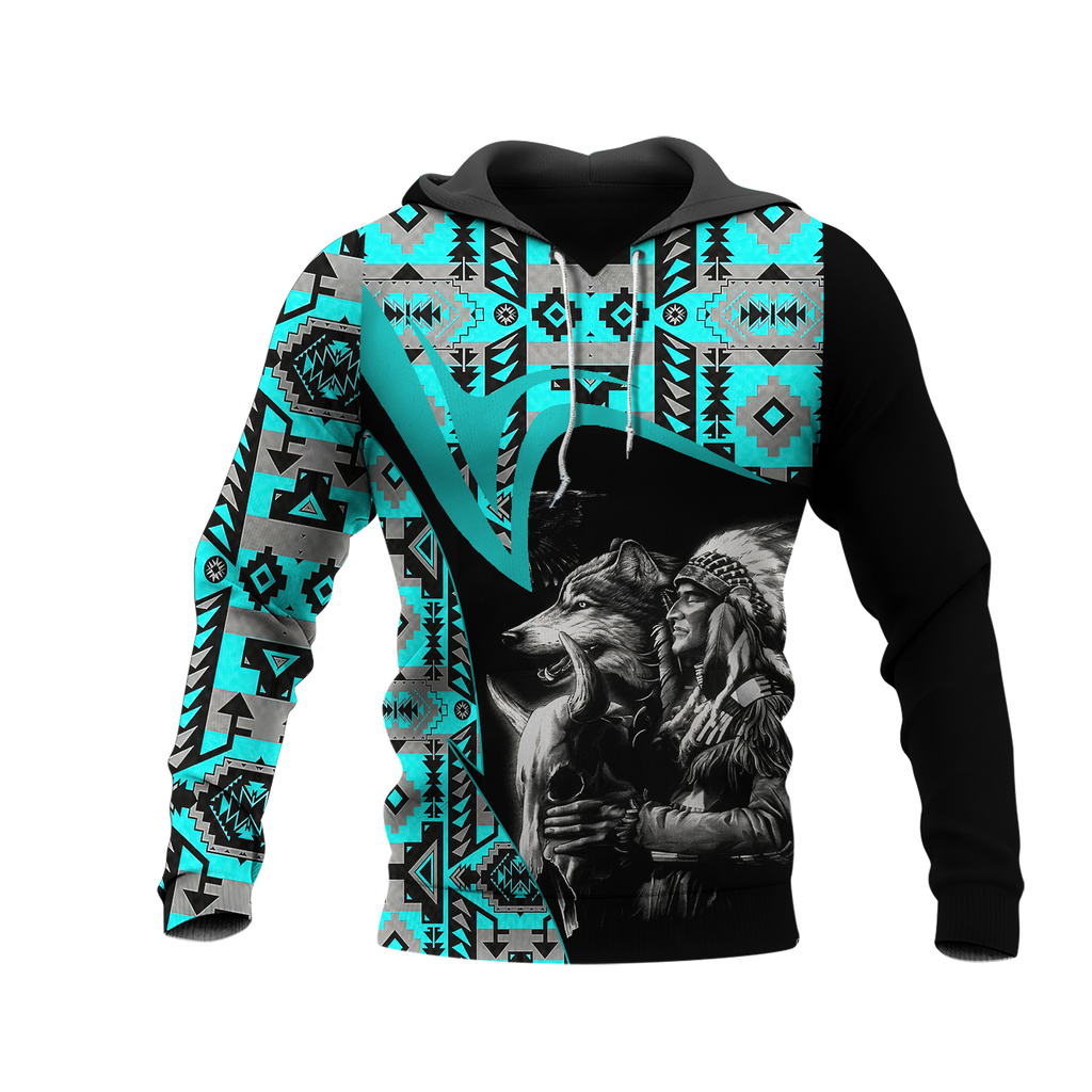 Powwow StoreHD0011524 Pattern Native Pride 3D Hoodie