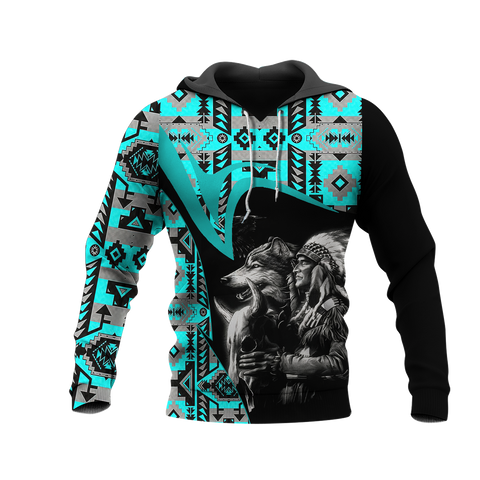 Powwow StoreHD0011524 Pattern Native Pride 3D Hoodie