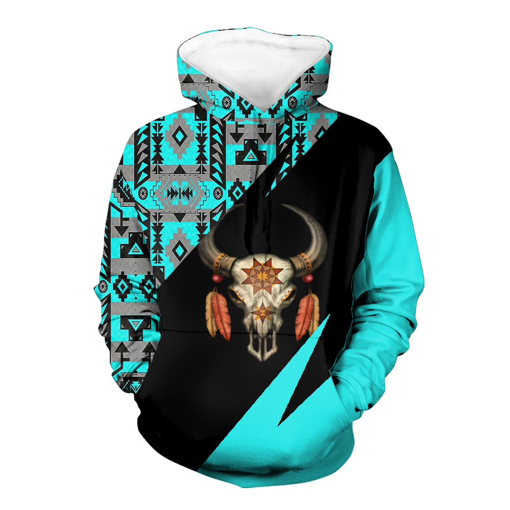 Powwow StoreHD0012134 Pattern Native Pride 3D Hoodie