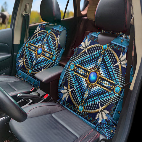 Powwow StoreGBNAT00083 Pattern Native Vest Style Car Seat Cover