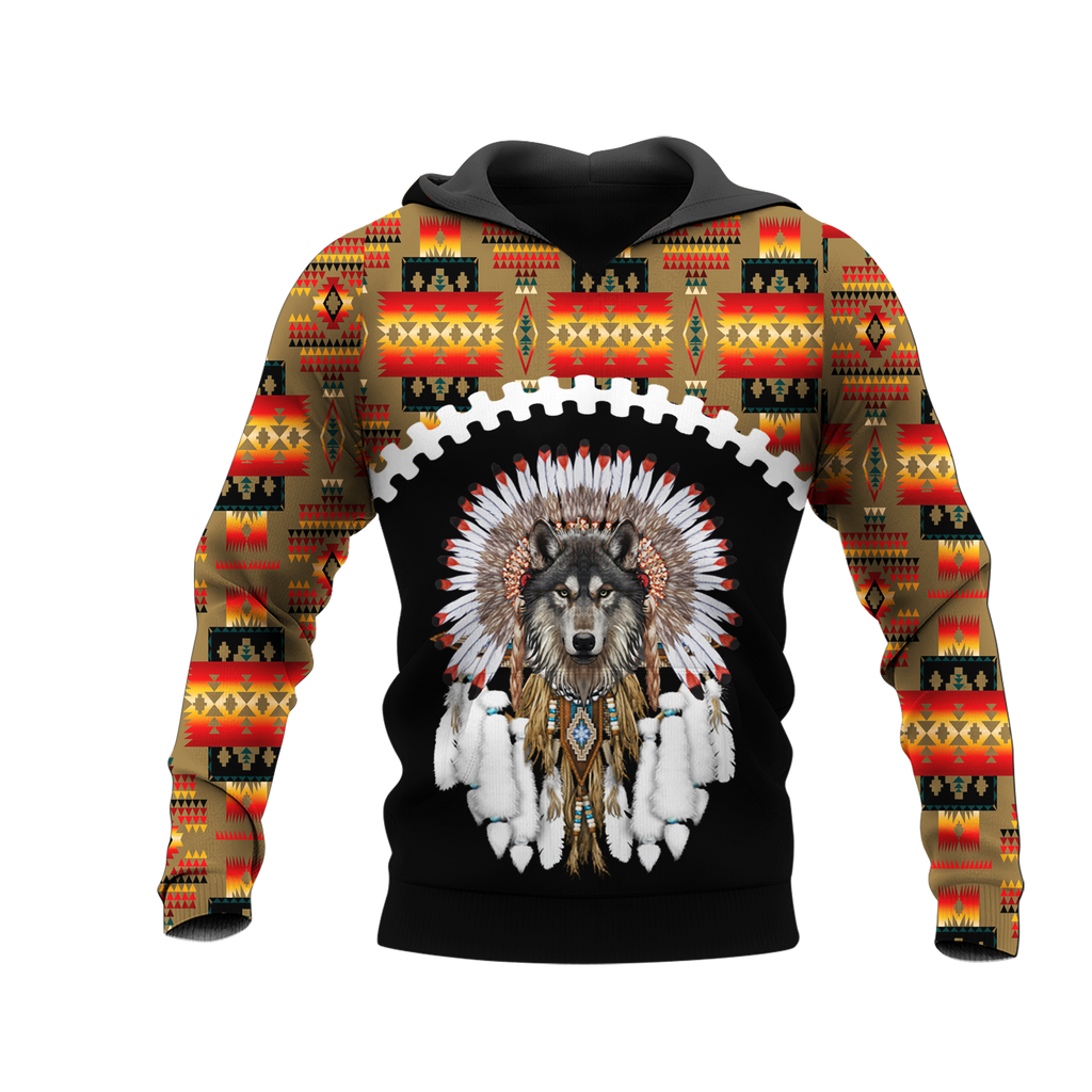 Powwow StoreHD0012281 Pattern Native Pride 3D Hoodie