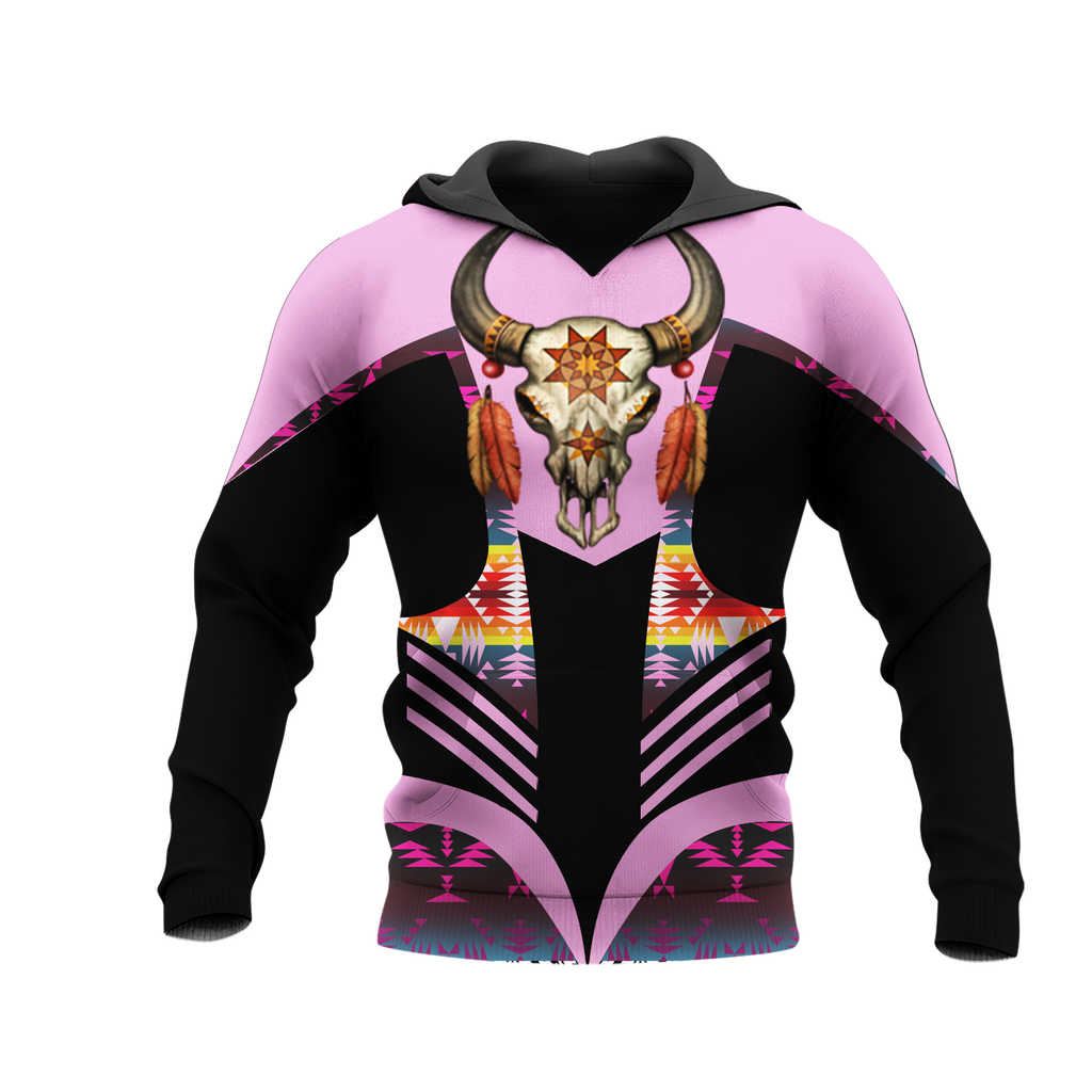 Powwow StoreHD001171 Pattern Native Pride 3D Hoodie