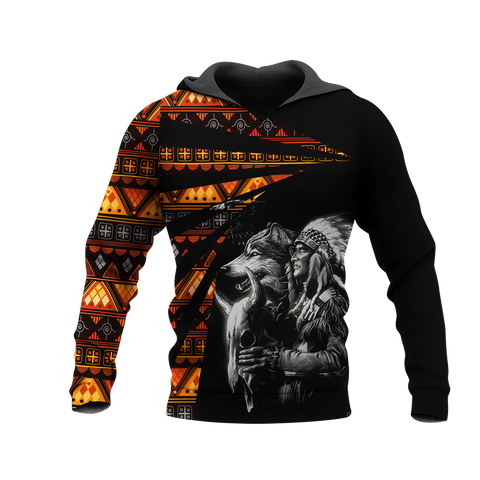 Powwow StoreHD0011891 Pattern Native Pride 3D Hoodie