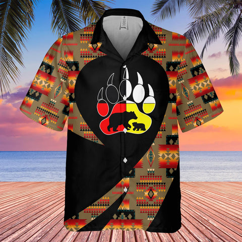 GB-HW000839 Tribe Design Native American Hawaiian Shirt 3D
