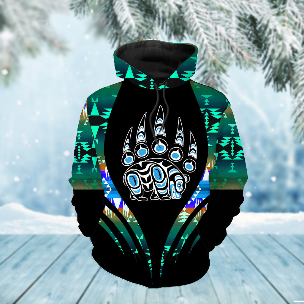 Powwow StoreHD0011644 Pattern Native Pride 3D Hoodie